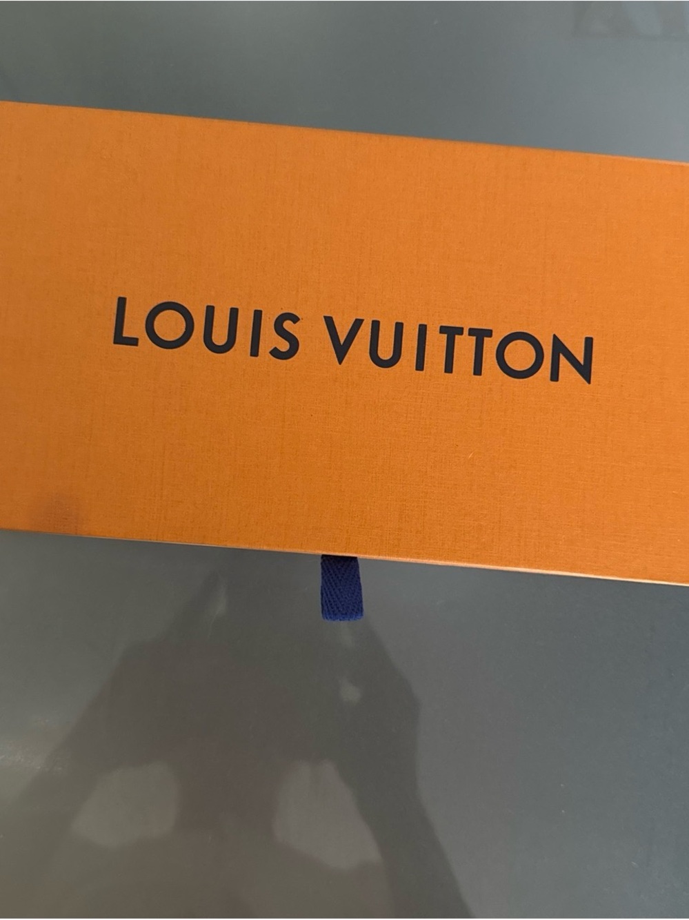 Louis Vuitton Orange Box with Black Logo